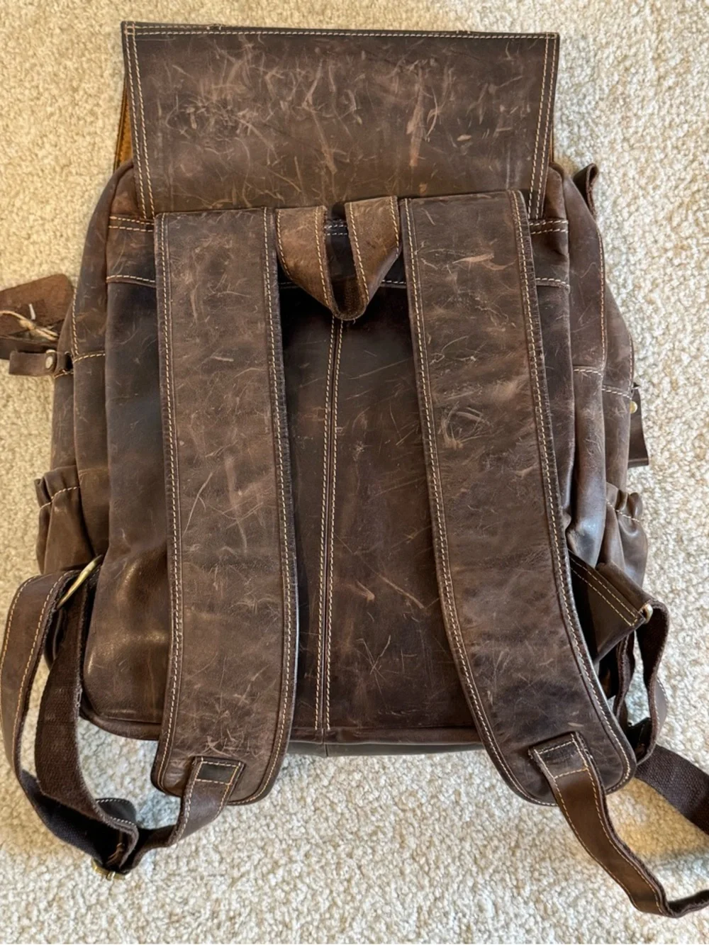 Handcrafted Authentic Leather Backpack